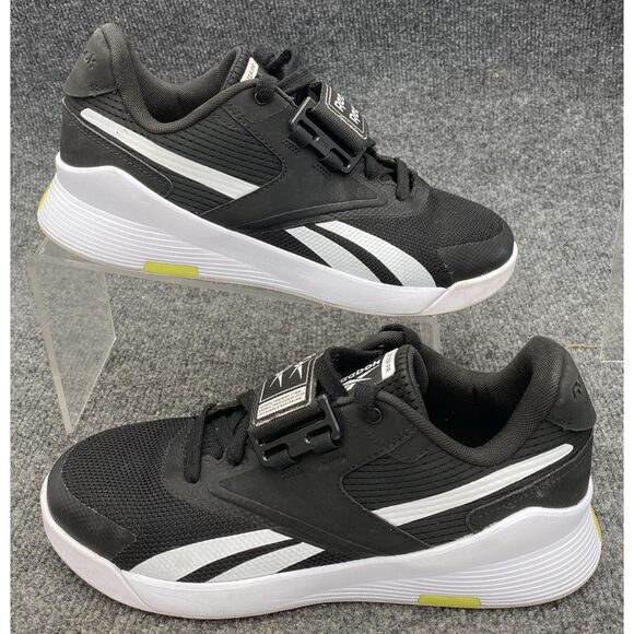 Reebok Lifter PR II Men 7.5 Black White Weightlifting Cross Train Shoes FU9444 main image 6